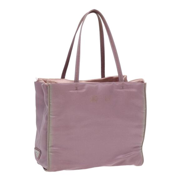 PRADA Hand Bag Nylon Purple Silver - Picture 1 of 13